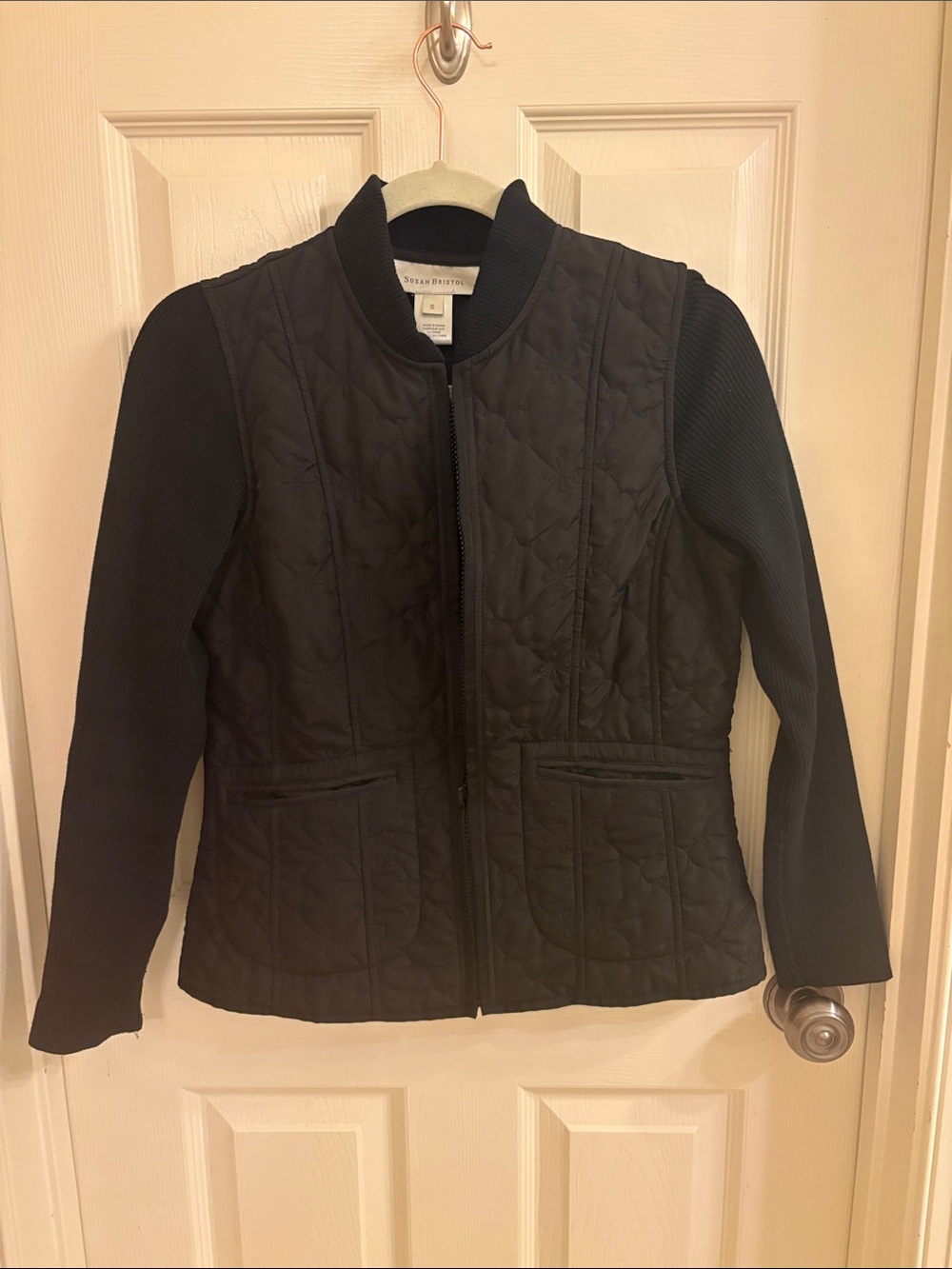 Susan Bristol Quilted Jacket in Black